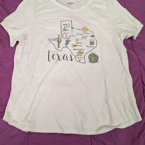 Old Navy White Texas Graphic Tee